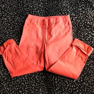 A la carte coral cropped pants size 12
